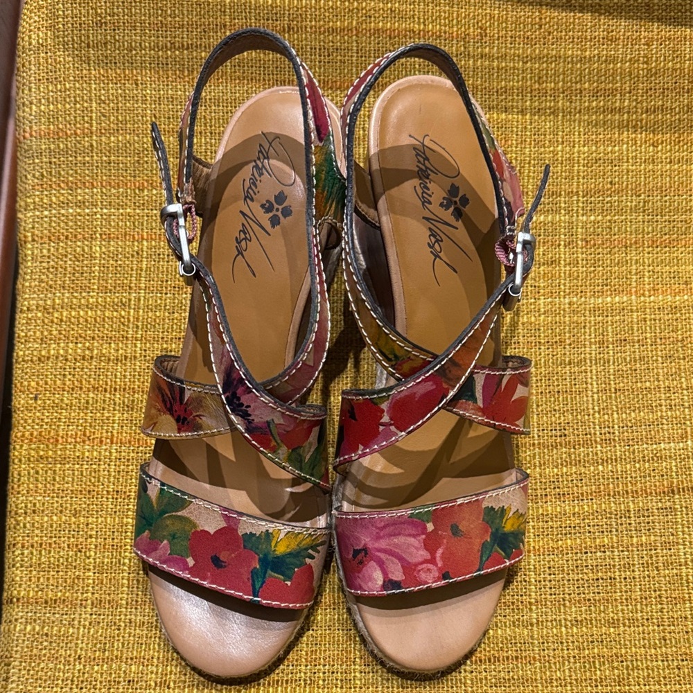 Patricia Nash Multicolor Floral Sandals